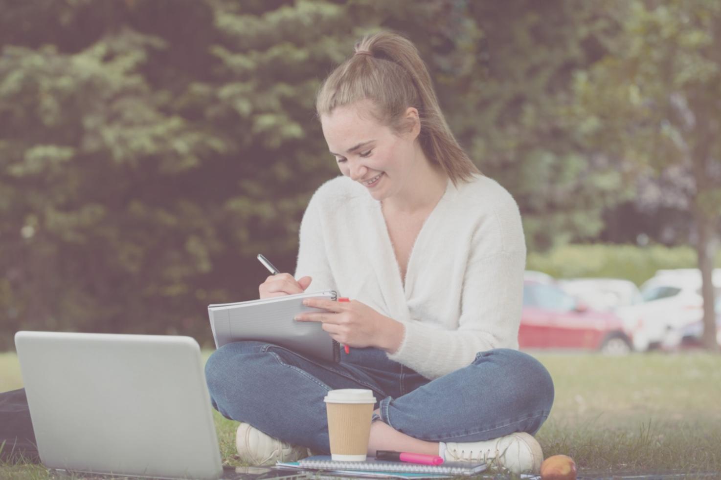 Students working on cloud server configurations in modern learning environment